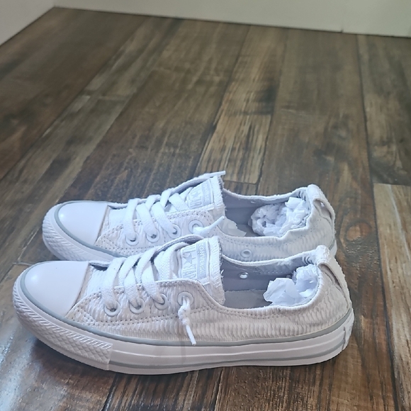 Converse All☆Star Low-top Slip On White Sneakers. Women's Size 6 - Picture 1 of 7